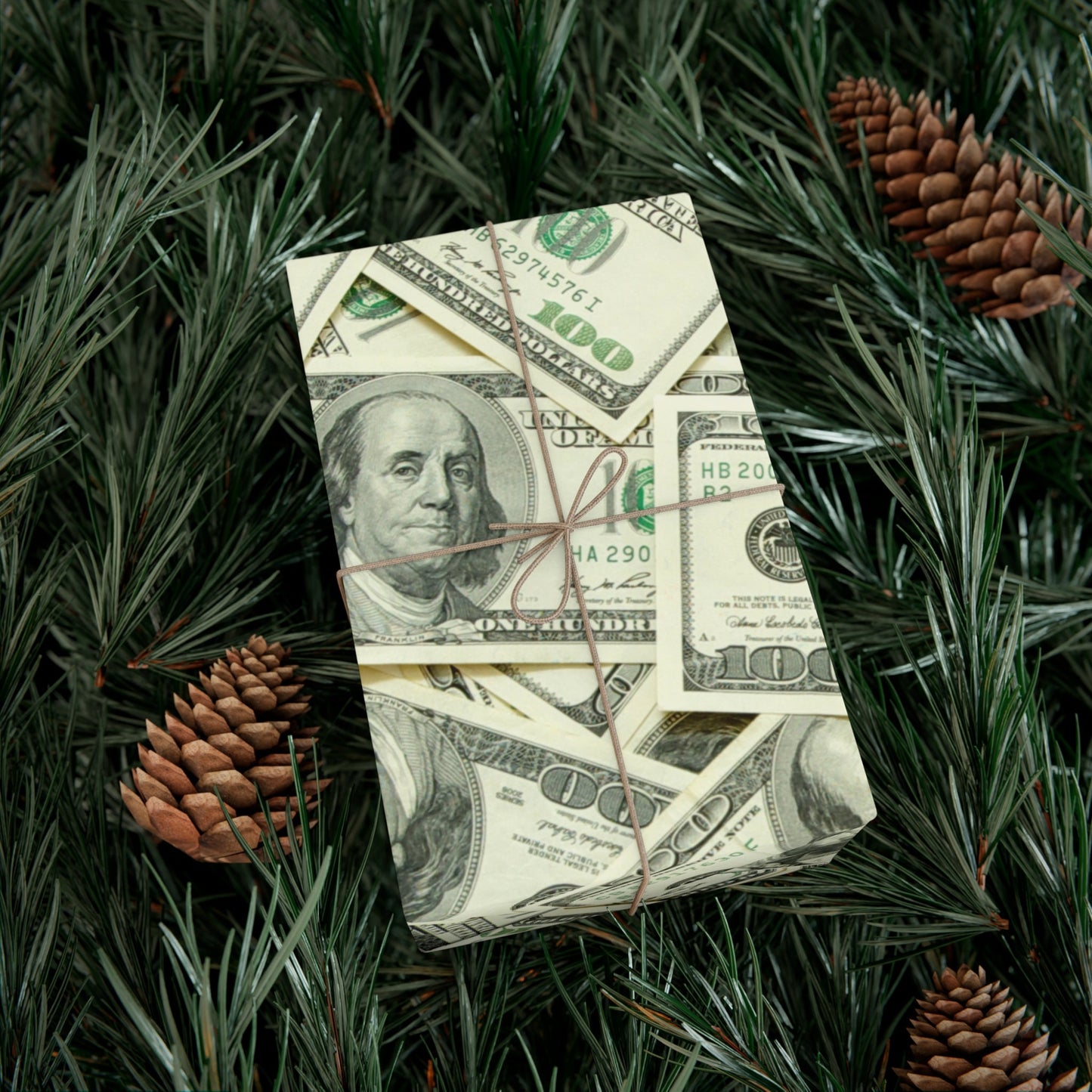 It's All About The Benjamins One Hundred Dollar Bill Gift Wrap Paper- Unique Money-Themed Wrapping Paper For Special  Celebrations