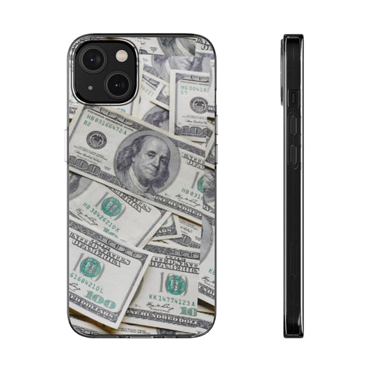 Graphic Novelty 100 Dollar Bill Silicone Phone Cases