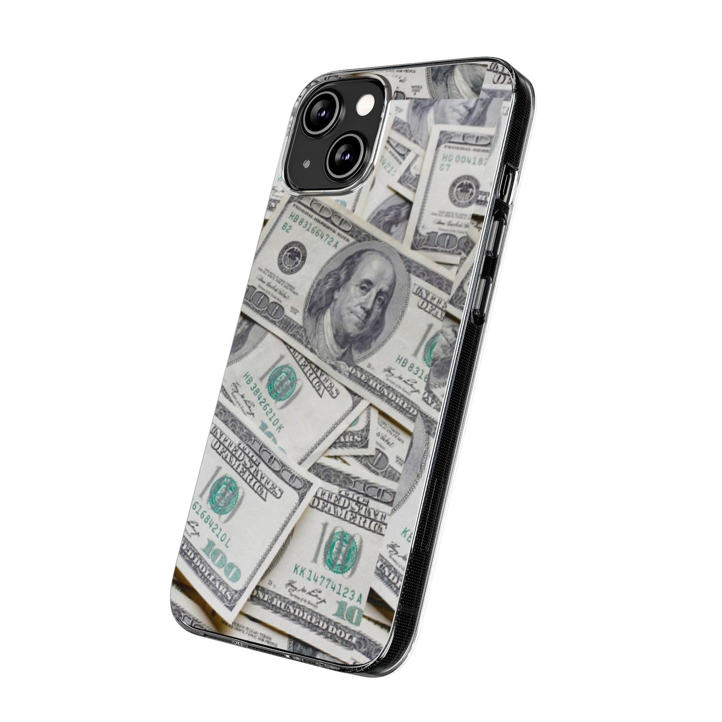 Graphic Novelty 100 Dollar Bill Silicone Phone Cases