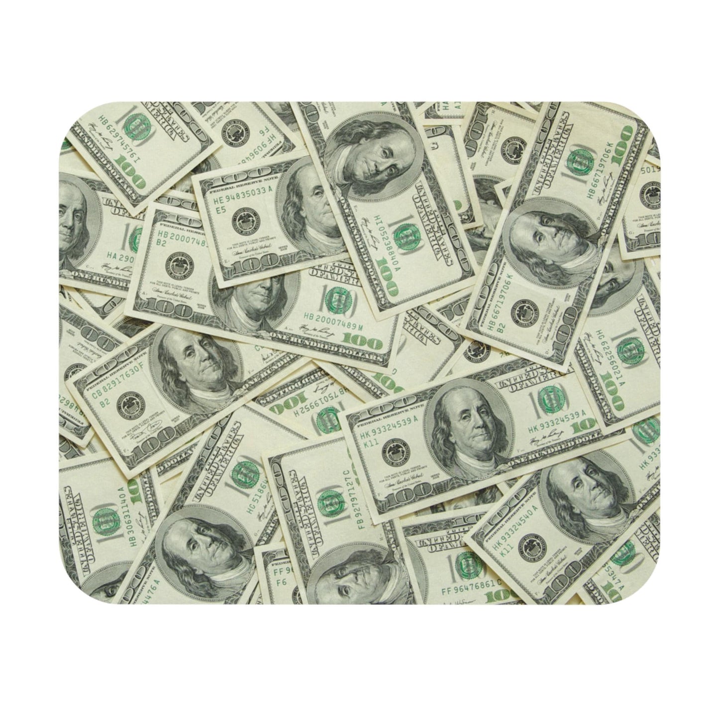 It's All About The Benjamins One Hundred Dollar Bill | Unique Money Themed Mouse Pad (Rectangle)