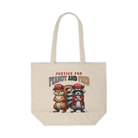 Funny Trump Canvas Tote Bag : Peanut the Squirrel and Fred  Justice for Peanut, Trump MAGA 2024, Humor for Republican Eco- Friendly Gift Bag