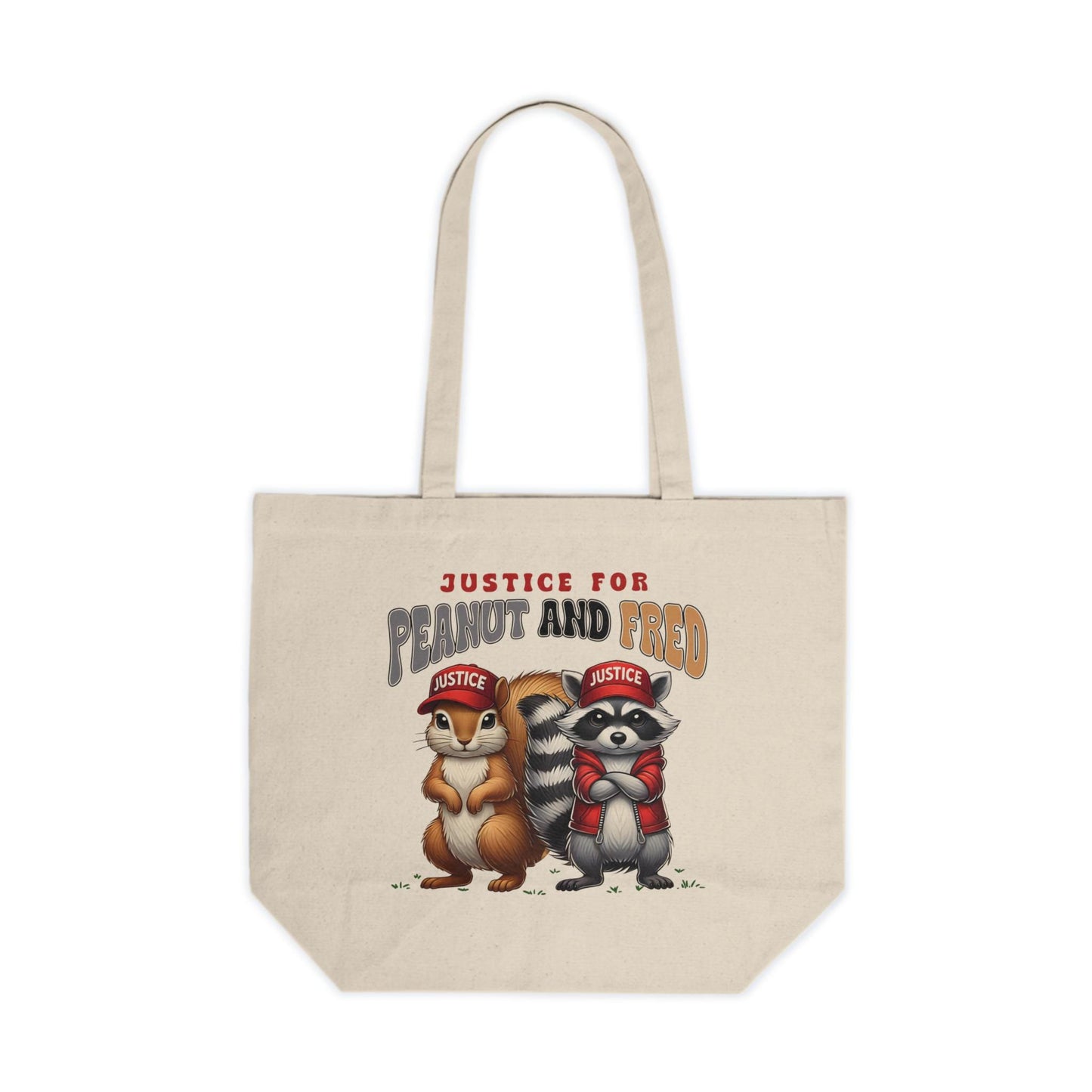 Funny Trump Canvas Tote Bag : Peanut the Squirrel and Fred  Justice for Peanut, Trump MAGA 2024, Humor for Republican Eco- Friendly Gift Bag