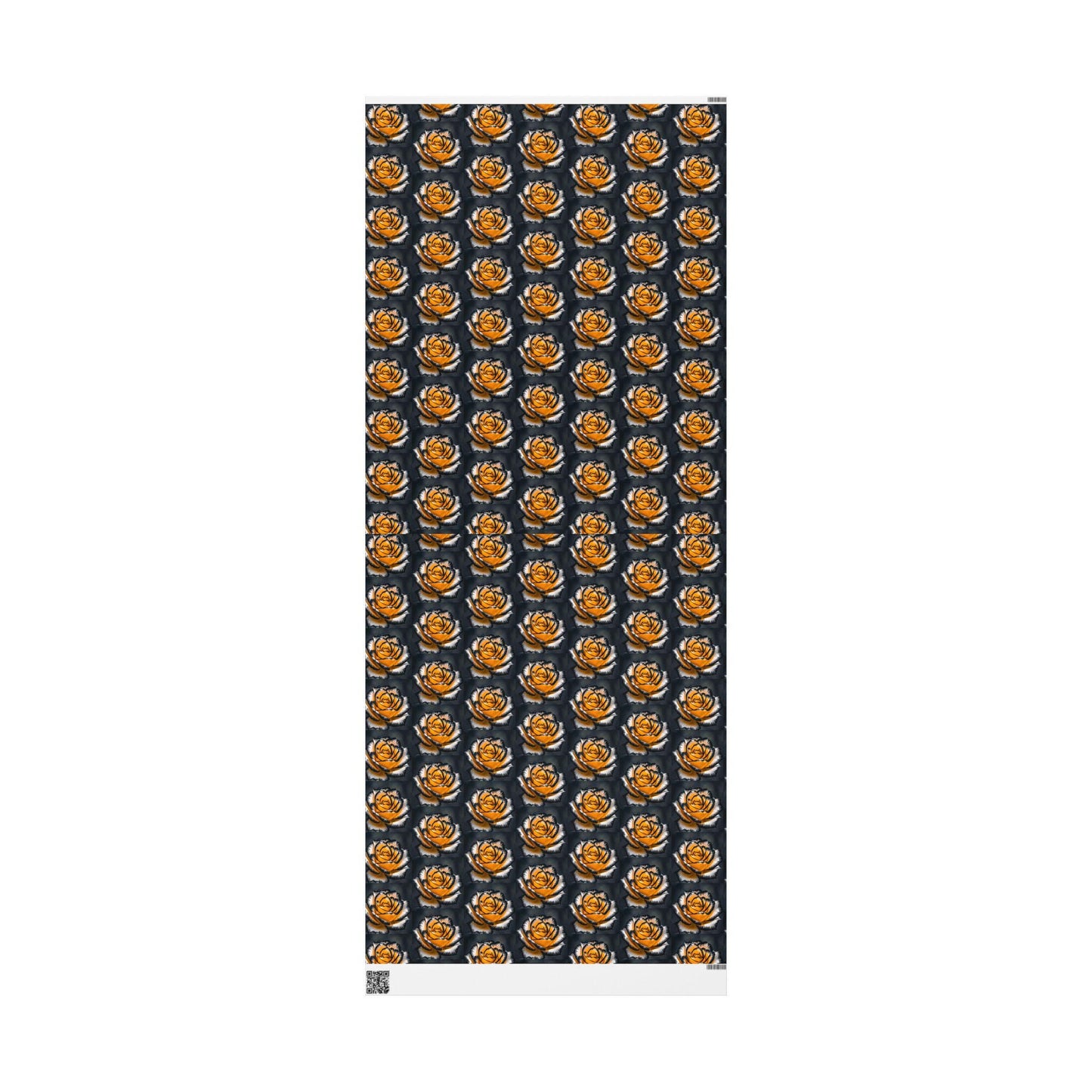 Unique Yellow and Black Rose Pattern Gift Wrapping Paper | Elegant Floral Wrap for Special Occasions | Premium Quality Floral Gift Wrap